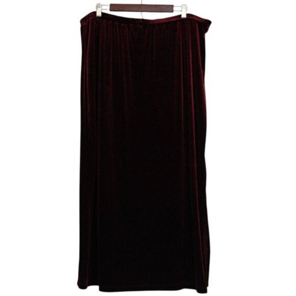 Y2K Velvet Maxi Skirt Size 24 26 Witchy Whimsigoth Fairy Grunge Romantic Stretch - Picture 1 of 10